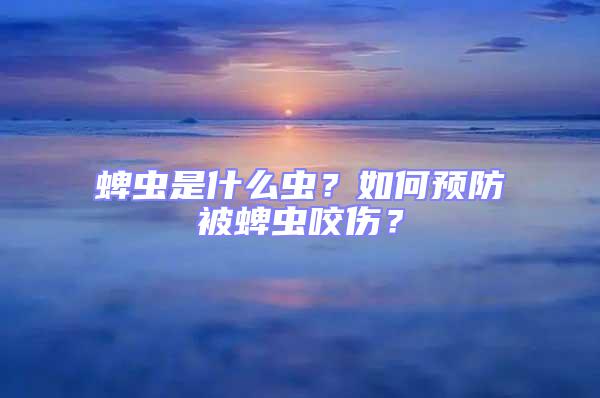 蜱蟲是什么蟲？如何預防被蜱蟲咬傷？