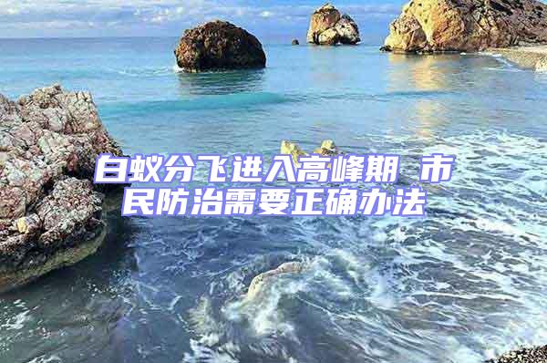 白蟻分飛進入高峰期 市民防治需要正確辦法