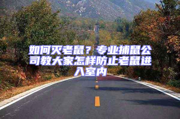 如何滅老鼠？專業(yè)捕鼠公司教大家怎樣防止老鼠進(jìn)入室內(nèi)
