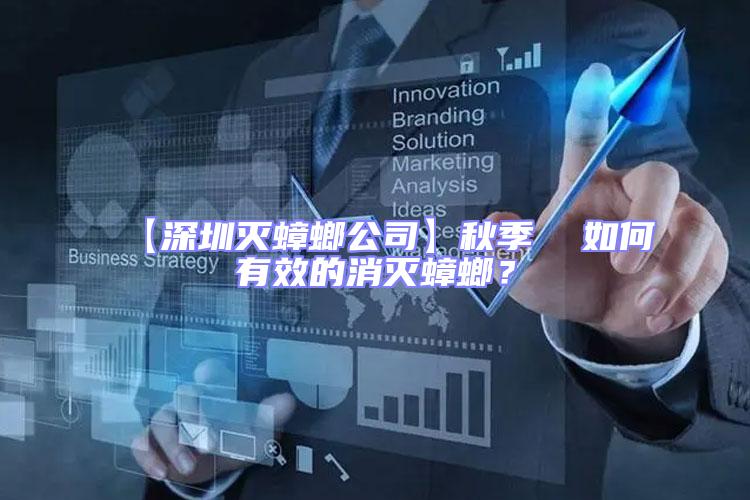 【深圳滅蟑螂公司】秋季  如何有效的消滅蟑螂？