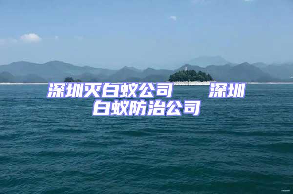 深圳滅白蟻公司   深圳白蟻防治公司