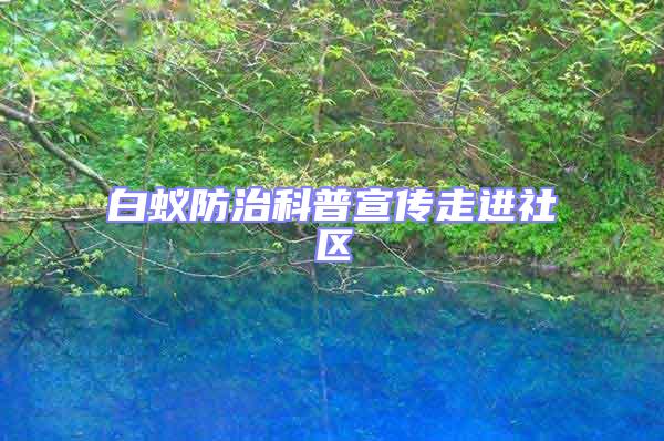 白蟻防治科普宣傳走進社區