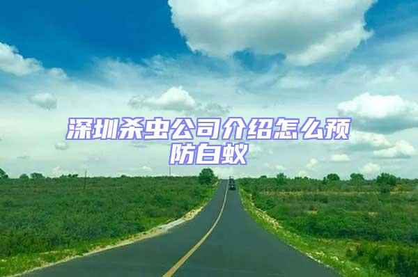 深圳殺蟲公司介紹怎么預(yù)防白蟻