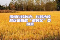 深圳白蟻防治：白蟻出沒(méi)林區(qū)是白蟻“重災(zāi)區(qū)”要留意