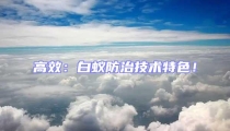 高效：白蟻防治技術特色！