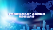 家里蟑螂多怎么辦?殺蟑螂公司教你最佳方法