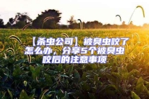 【殺蟲(chóng)公司】被臭蟲(chóng)咬了怎么辦，分享5個(gè)被臭蟲(chóng)咬后的注意事項(xiàng)