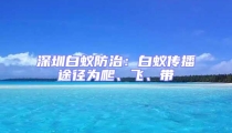 深圳白蟻防治：白蟻傳播途徑為爬、飛、帶