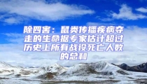除四害:鼠類傳播疾病奪走的生命據專家估計超過歷史上所有戰役死亡人數的總和