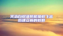 滅治白蟻謹(jǐn)防繁殖蟻飛出后建立新的蟻群