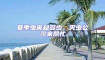 夏季蟲害知多少,滅蟲公司來幫忙
