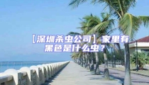 【深圳殺蟲公司】家里有黑色是什么蟲?